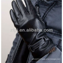 Gilet en cuir pour hommes avec gants en cuir